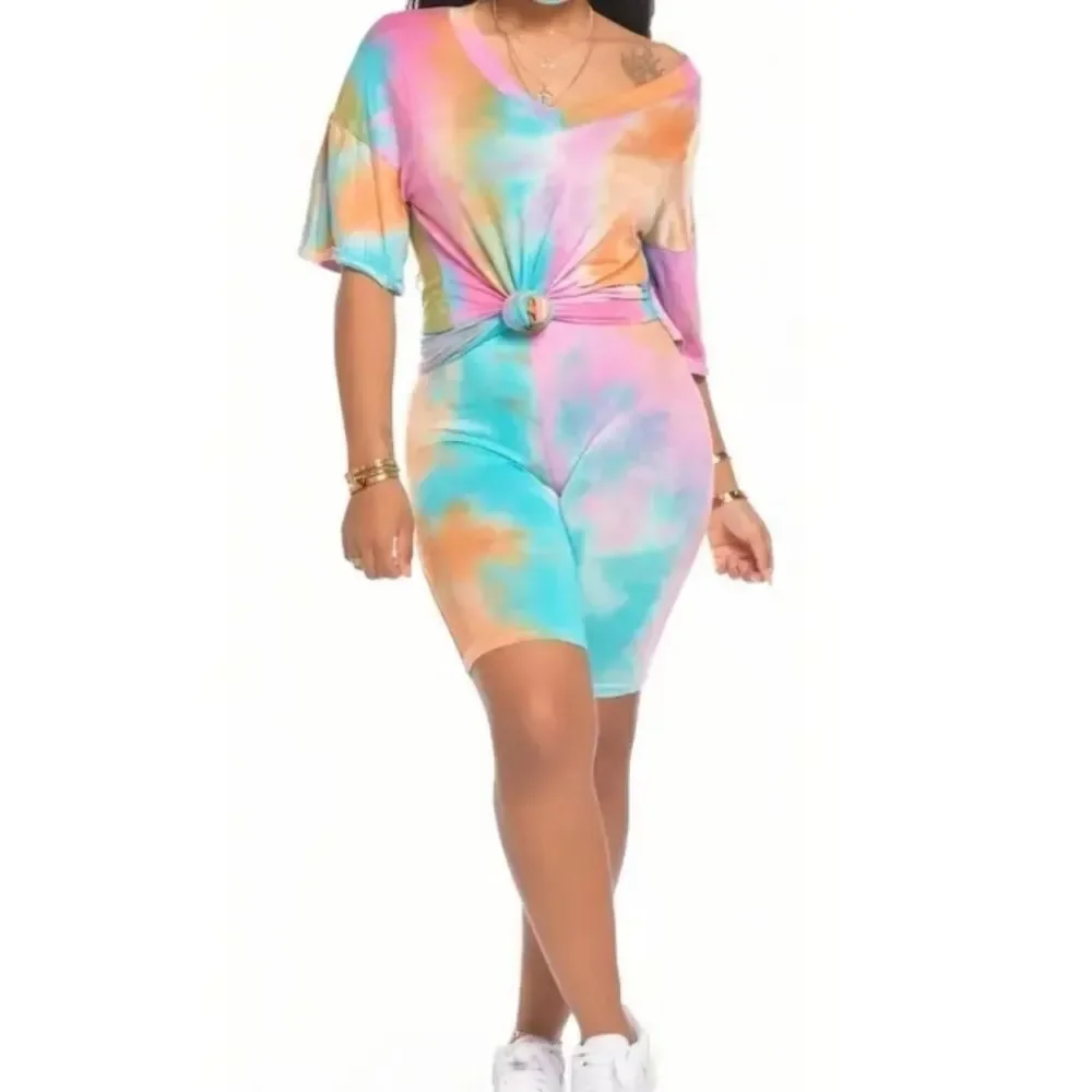 Ladies Tie Dye 2 Piece Set sz Small